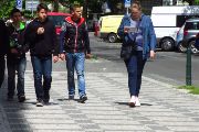 Jáchymka a Užhorov - návazný program pro žáky ze tří škol, květen 2015: komentovaná procházka po stopách židovských obyvatel pražských Vinohrad