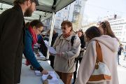 Brno: Informační stánek Muzea romské kultury (foto MRK)