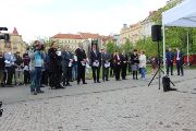 Veřejné čtení jmen v Praze (Foto: Institut Terezínské iniciativy)