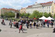 Veřejné čtení jmen v Praze (Foto: Institut Terezínské iniciativy)