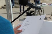 Veřejné čtení jmen v Praze (Foto: Institut Terezínské iniciativy)